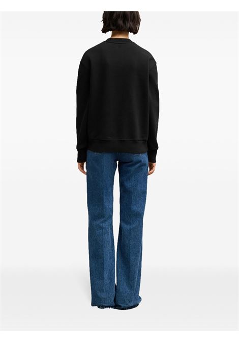 Felpa ami de coeur in nero Ami paris - uomo AMI PARIS | BFUSW035730001